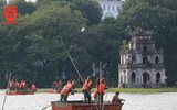 Rà soát mặt đáy hồ Hoàn Kiếm, trước khi tiến hành nạo vét bùn